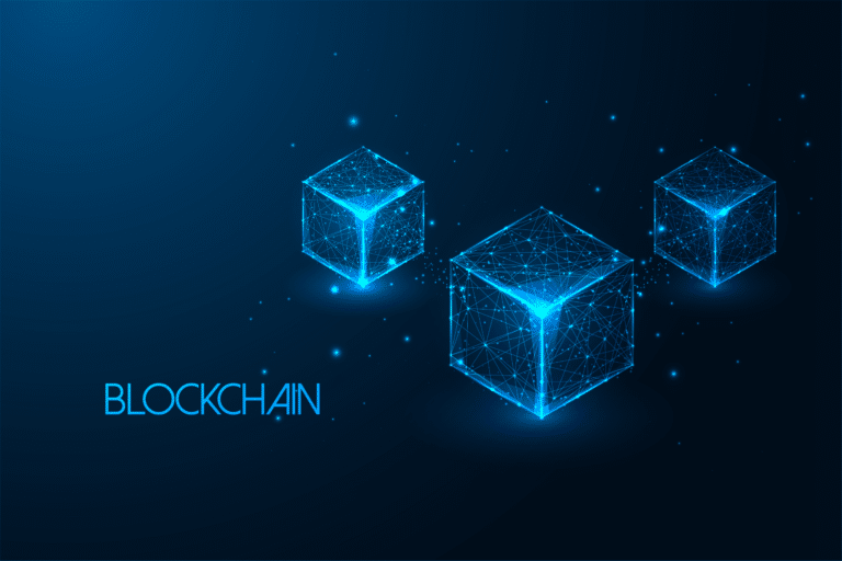 Diagram showing how blockchain works, illustrating the process of linking blocks in a decentralized network used by blockchain technology for secure transactions.